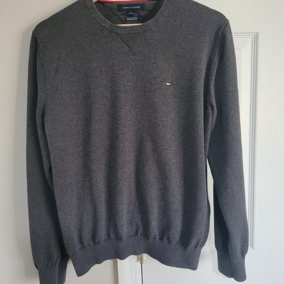 Tommy Hilfiger Size M grey sweater Men - Picture 3 of 10
